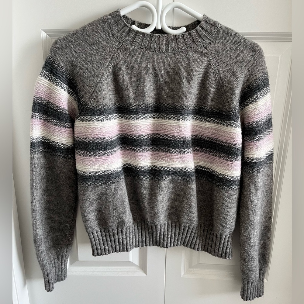 Simons Striped Cropped Sweater